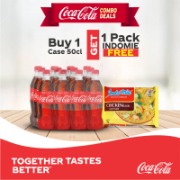 Coca-cola 1 Case Of 50cl Pet drink & Get 2 Pack Of Indomie FREE